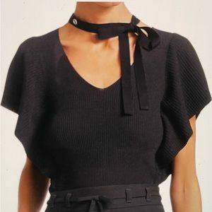 SOLD! Red Valentino flutter sleeve top. Stunning! Small. Original price 550$US